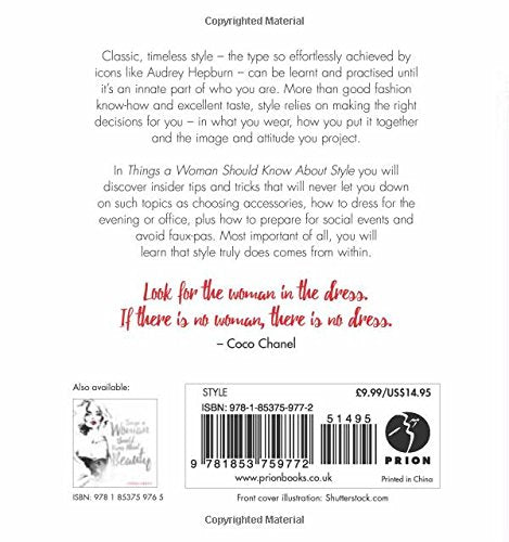 Things a Woman Should Know About Style (Things a Women Should Know),Used