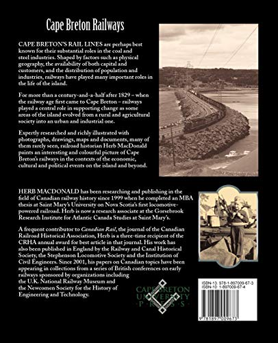 Cape Breton Railways: An Illustrated History,Used