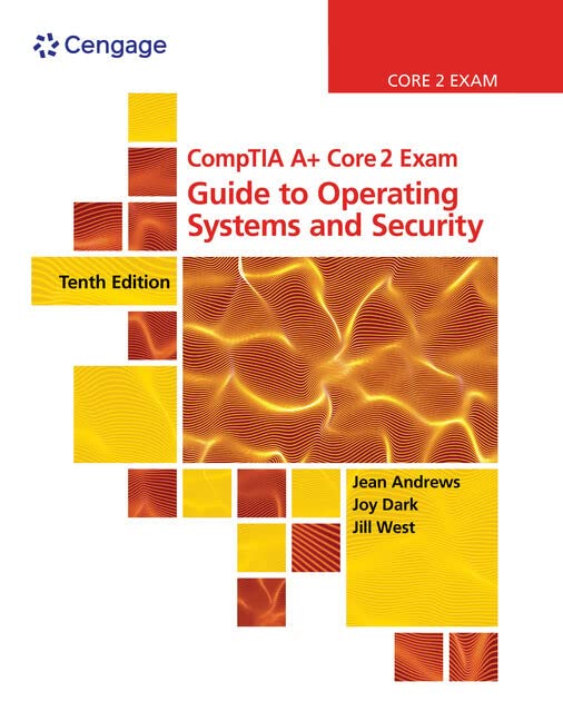 CompTIA A+ Core 2 Exam: Guide to Operating Systems and Security, Looseleaf Version (MindTap Course List),Used