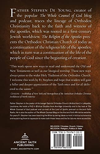 Religion of the Apostles: Orthodox Christianity in the First Century,Used