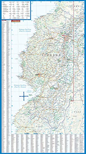 Laminated Ecuador Map By Borch (English Edition)