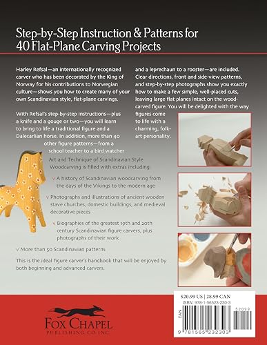 Art & Technique Of Scandinavianstyle Woodcarving: Stepbystep Instructions & Patterns For 40 Flatplane Carving Projects (Fox
