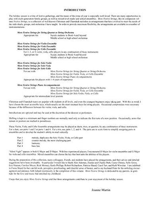 More Festive Strings for Ensemble: Violin Ensemble,Used