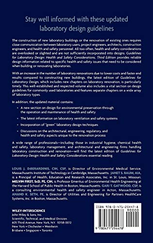 Guidelines for Laboratory Design: Health and Safety Considerations, 3rd Edition,Used