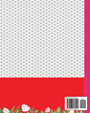 Isometric Notebook: Grid Graph Paper Drawing 3D Triangular Paper, 0.28 Inch Equilateral Triangle (8 x 10, 100 Pages) Planning 3D,Used