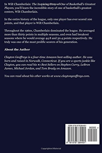 Wilt Chamberlain: The Inspiring Story of One of Basketballs Greatest Players (Basketball Biography Books),Used