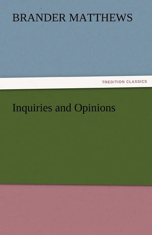 Inquiries and Opinions,Used