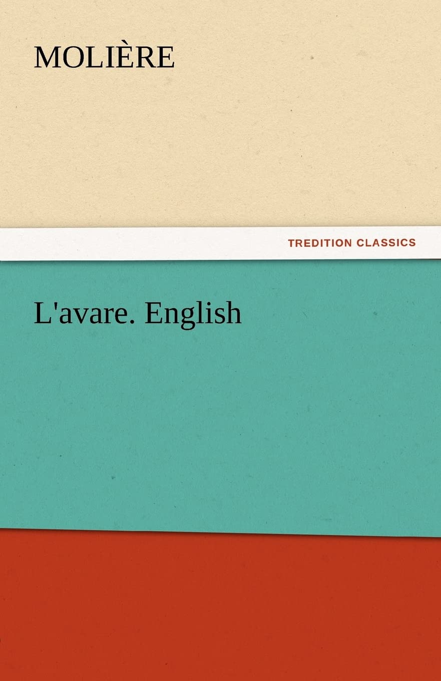 L'Avare. English,Used