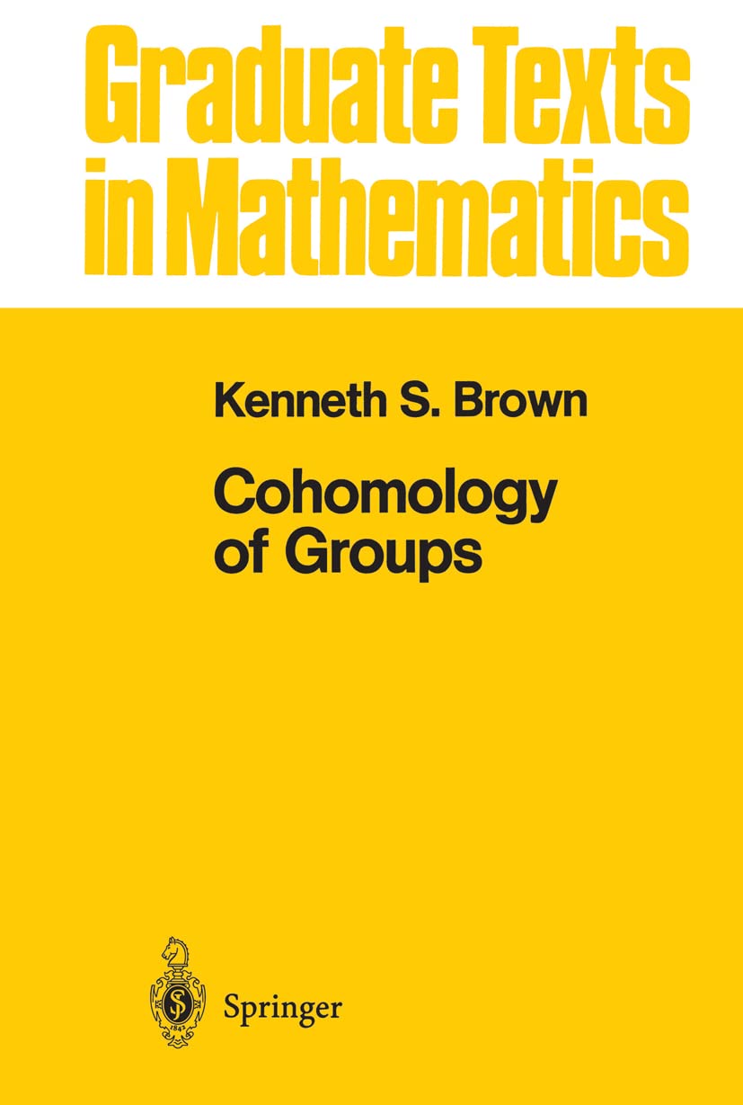 Cohomology Of Groups (Graduate Texts In Mathematics, No. 87)