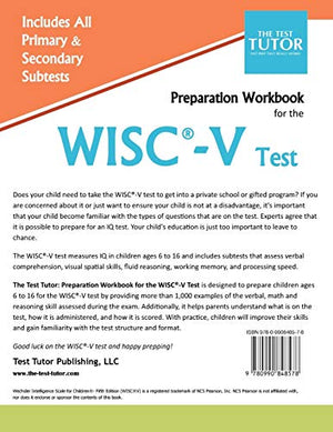 Preparation Workbook for the WISCV Test,Used