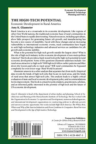The HighTech Potential: Economic Development in Rural America,Used
