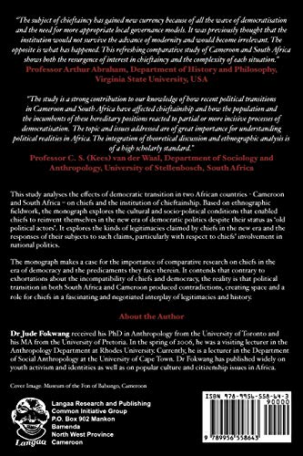 Mediating Legitimacy: Chieftaincy and Democratisation in Two African Chiefdoms,Used