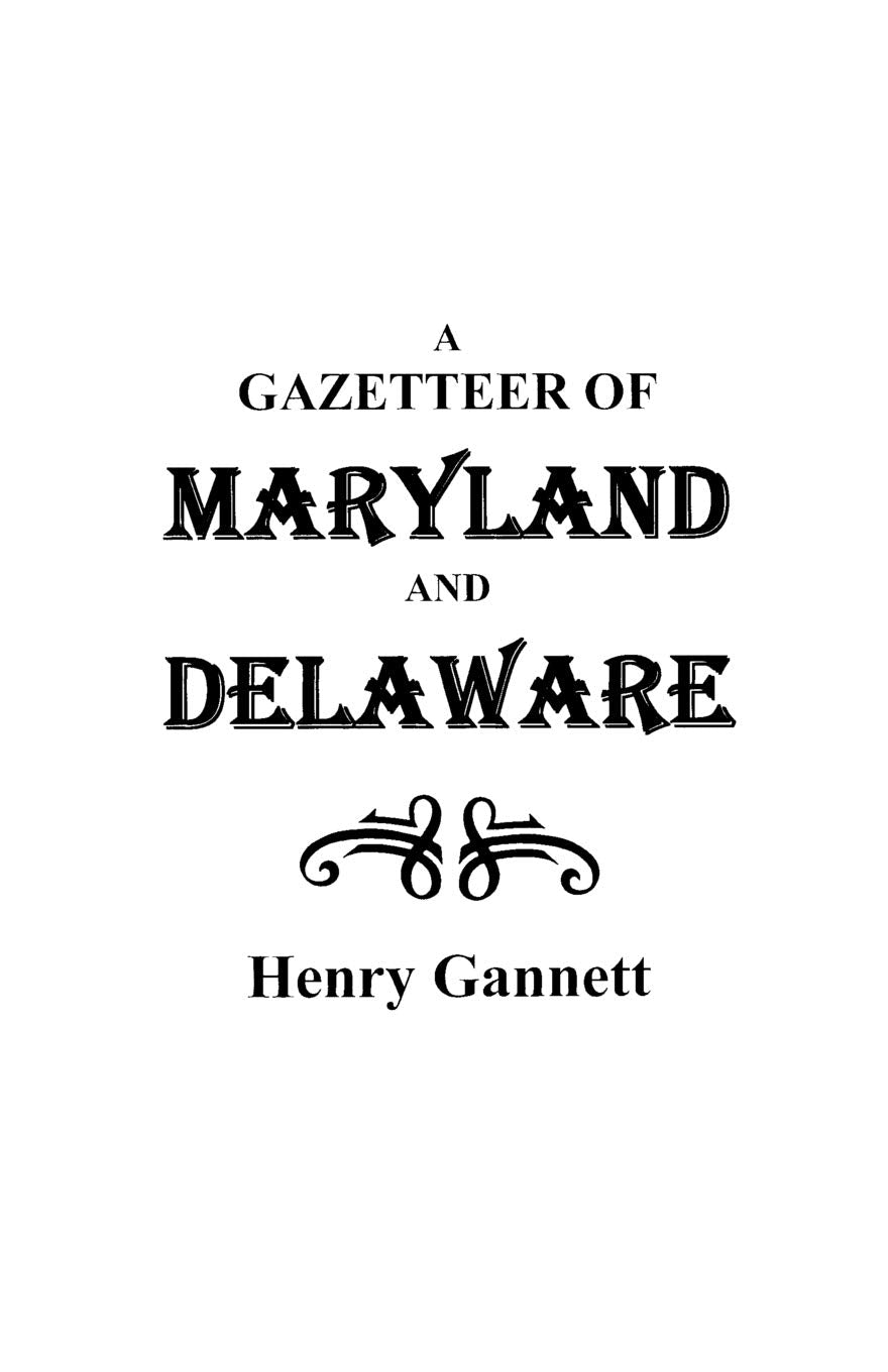 Gazetteer Of Maryland And Delaware (New York Historical Manuscripts),Used