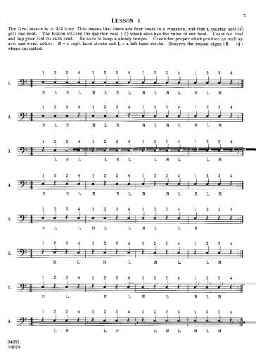 O4653  Snare Drum Method Book 1  Elementary,New