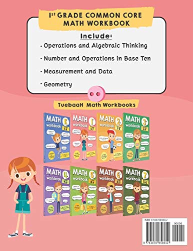 Math Workbook Grade 1 (Ages 67): A 1st Grade Math Workbook For Learning Aligns With National Common Core Math Skills,Used