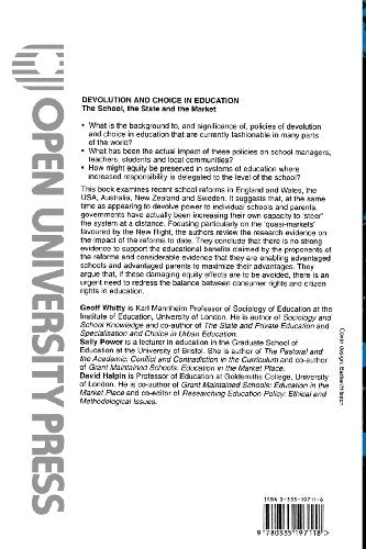 Devolution And Choice In Education,Used