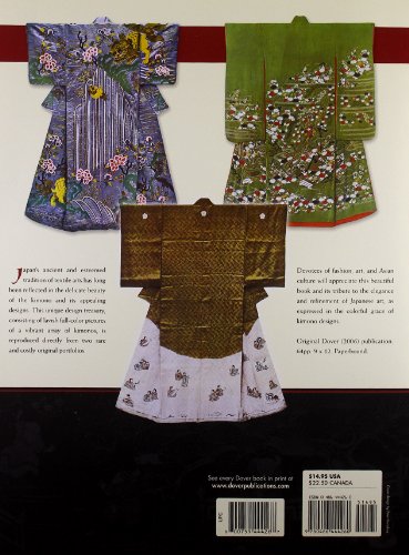Japanese Kimono Designs (Dover Fashion And Costumes)-new,New