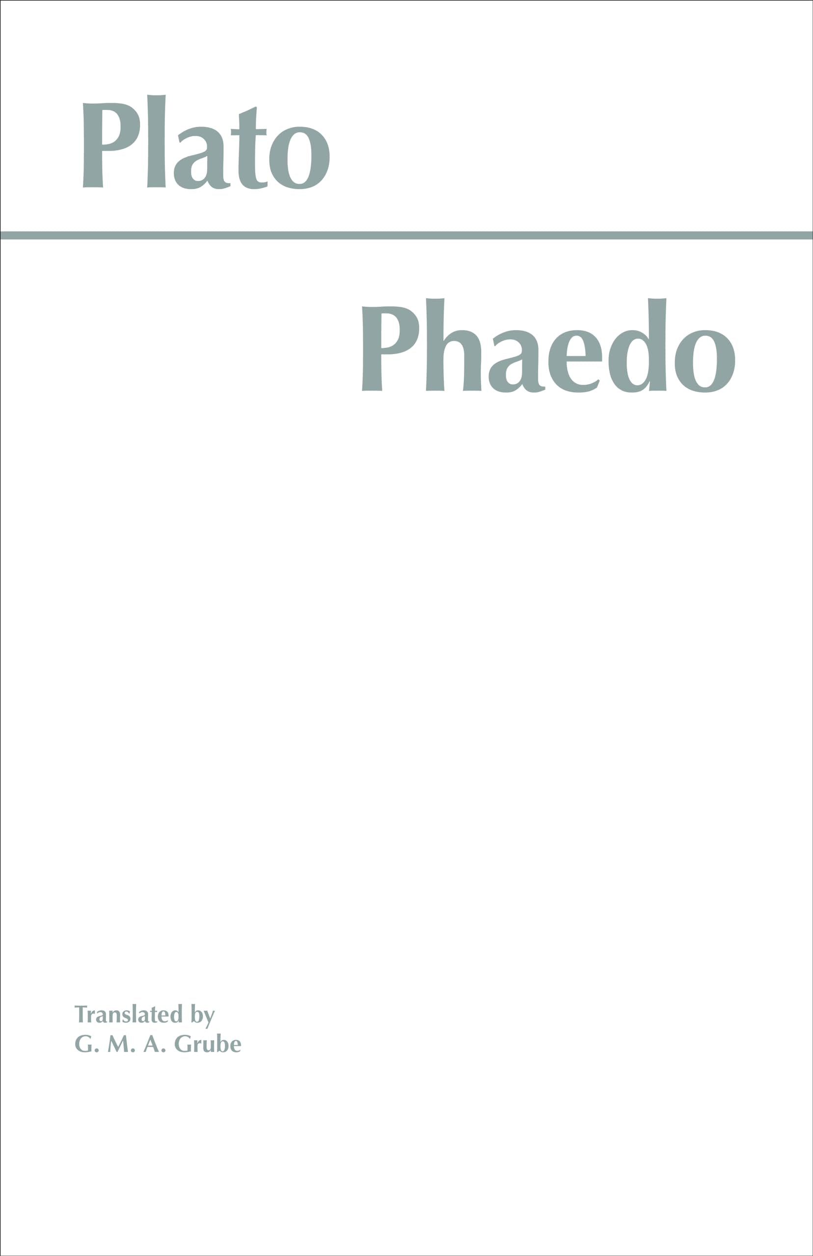 Phaedo (Hackett Classics),Used