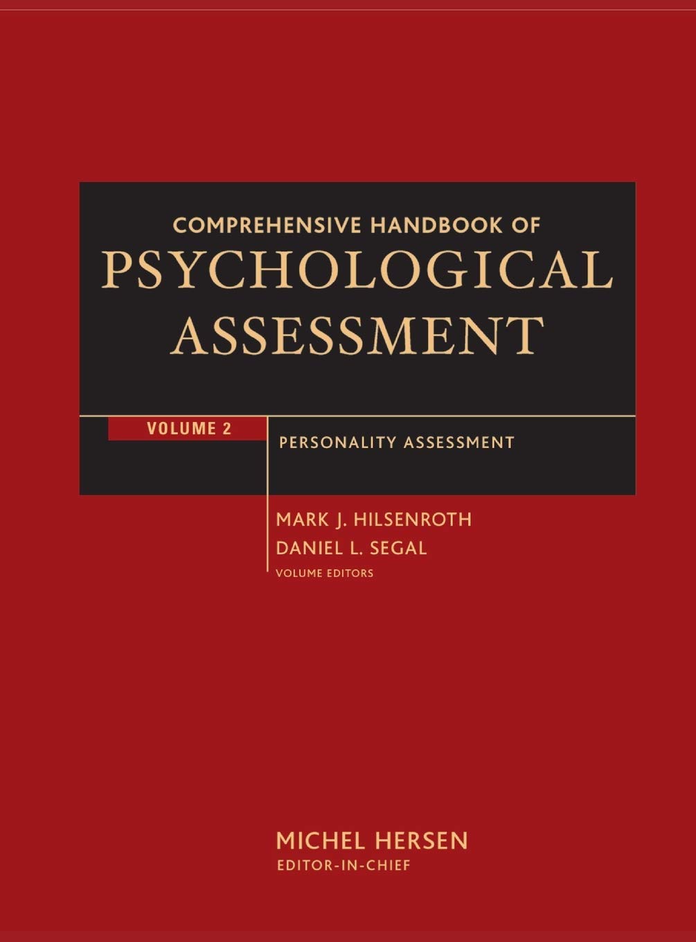 Comprehensive Handbook Of Psychological Assessment, Volume 2: Personality Assessment,New