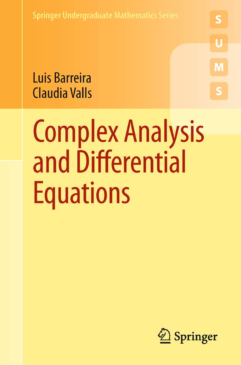 Complex Analysis And Differential Equations (Springer Undergraduate Mathematics Series),Used