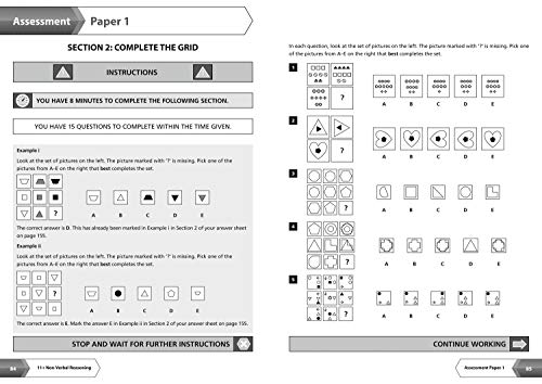 NonVerbal Reasoning Complete Revision, Practice & Assessment for CEM: 11+,Used