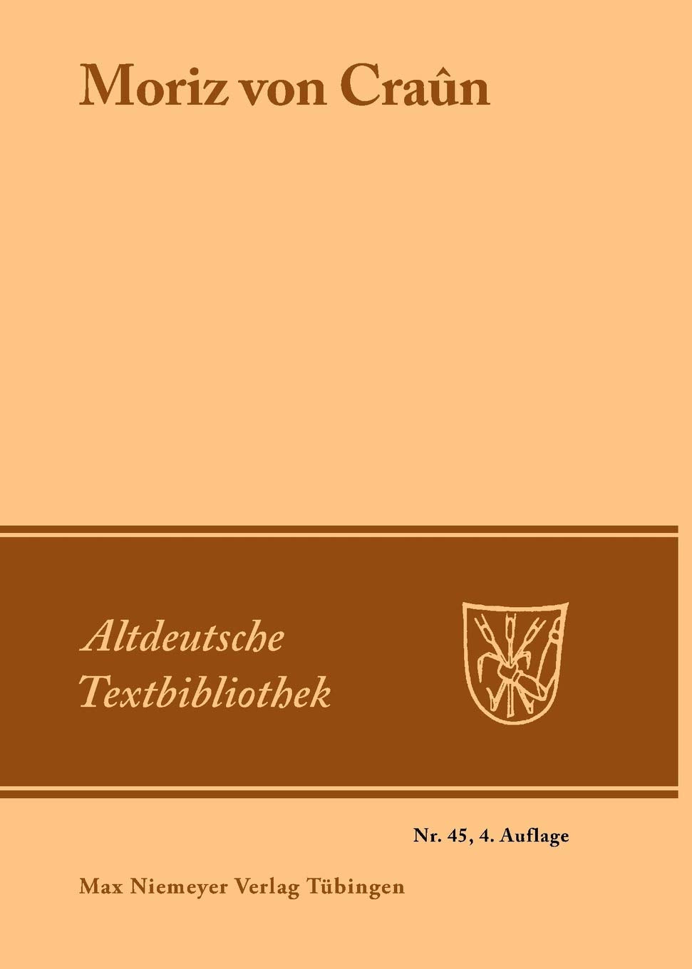 Moriz von Cran (Altdeutsche Textbibliothek, 45) (German Edition),Used