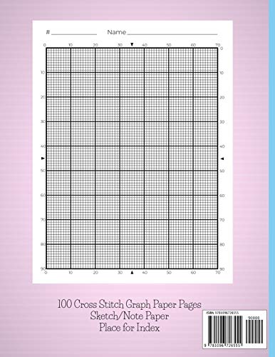 The Cross Stitcher's Design Book: Cross stitch graph paper to create your own cross stitch design. Cross stitch designer's desig,Used