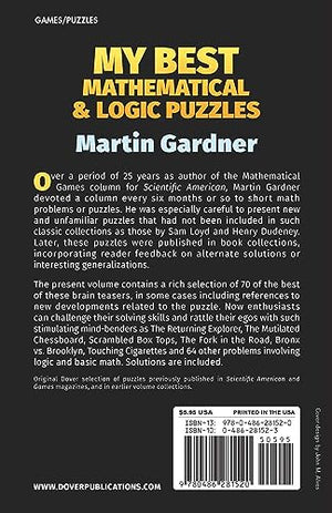 My Best Mathematical and Logic Puzzles (Dover Recreational Math) (Dover Math Games & Puzzles),New