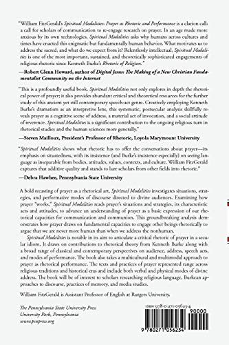 Spiritual Modalities: Prayer as Rhetoric and Performance,Used