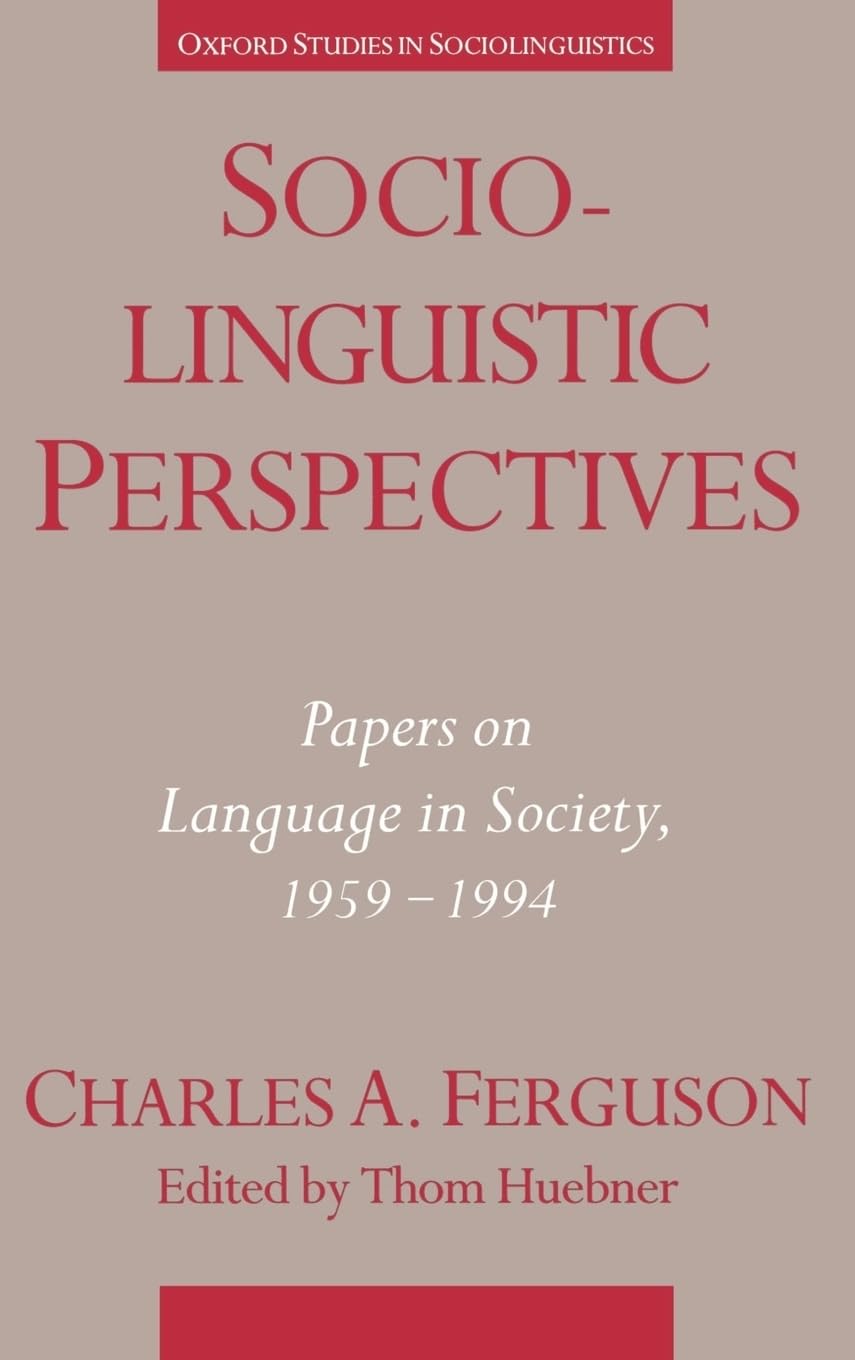 Sociolinguistic Perspectives: Papers on Language in Society, 19591994 (Oxford Studies in Sociolinguistics),Used