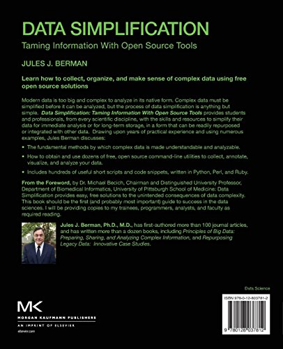 Data Simplification: Taming Information With Open Source Tools,Used