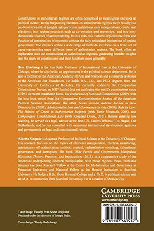 Constitutions in Authoritarian Regimes (Comparative Constitutional Law and Policy),Used