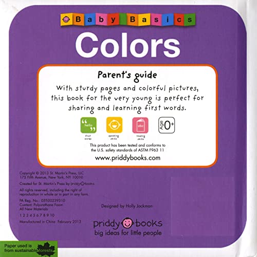 Baby Basics Colors,Used