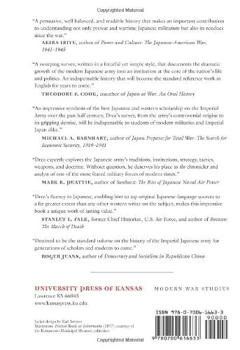 Japan'S Imperial Army: Its Rise And Fall, 18531945 (Modern War Studies Series),Used