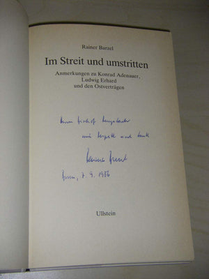 Im Streit Und Umstritten: Anmerkungen Zu Konrad Adenauer, Ludwig Erhard Und Den Ostvertragen (German Edition),Used
