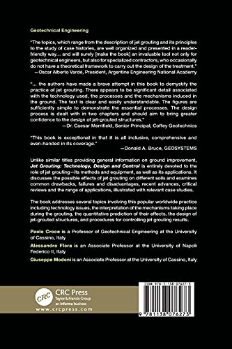 Jet Grouting: Technology, Design and Control,Used