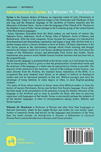 Introduction To Syriac,New