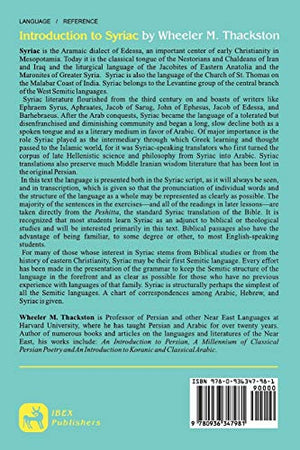 Introduction To Syriac,Used