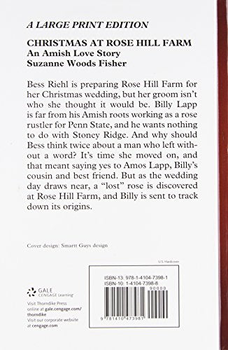 Christmas at Rose Hill Farm: An Amish Love Story (An Amish Love Story, Thorndike Press Large Print Christian Fiction),Used