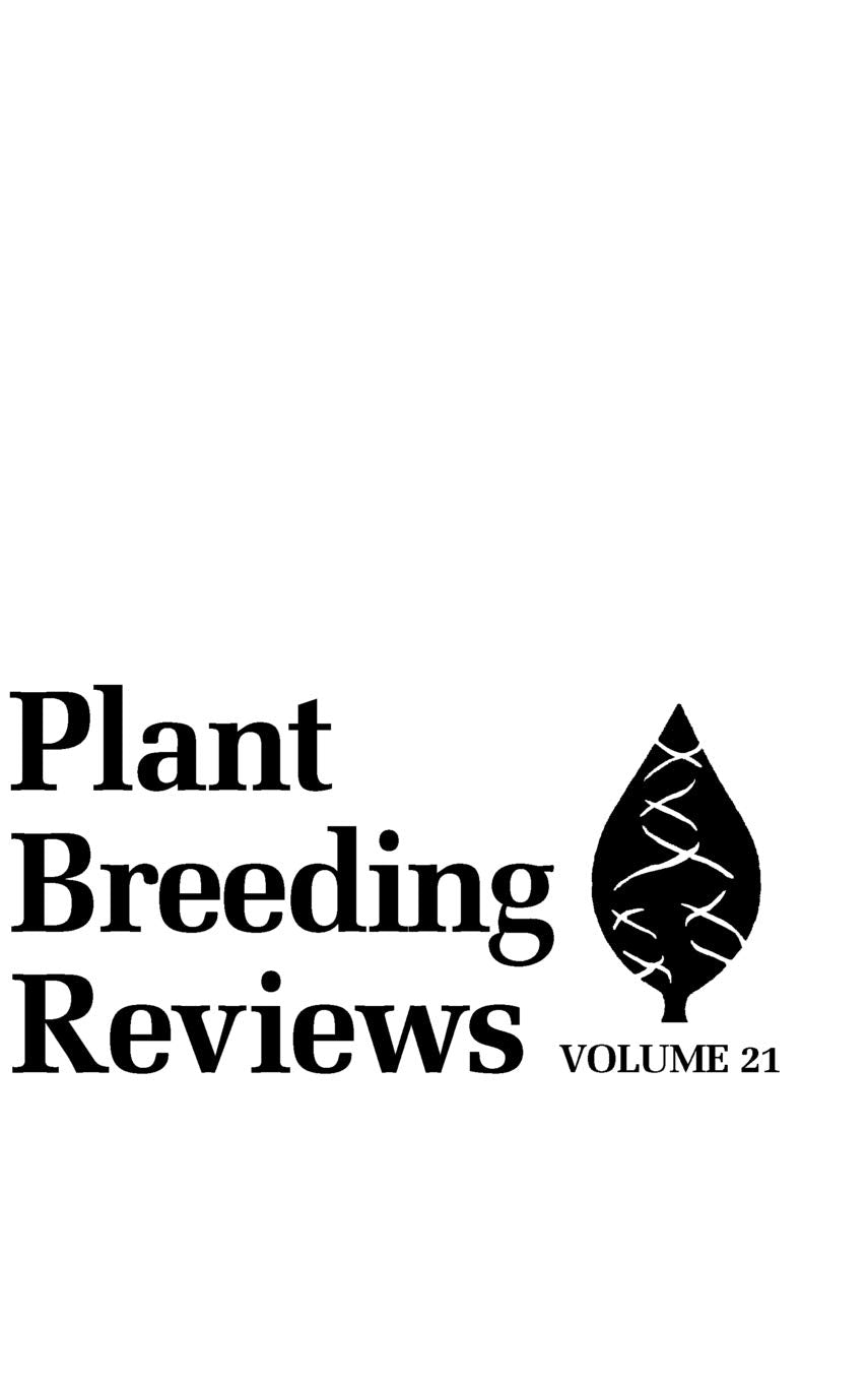 Plant Breeding Reviews, Volume 21,Used