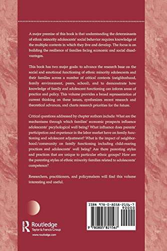 Social and Emotional Adjustment and Family Relations in Ethnic Minority Families,Used