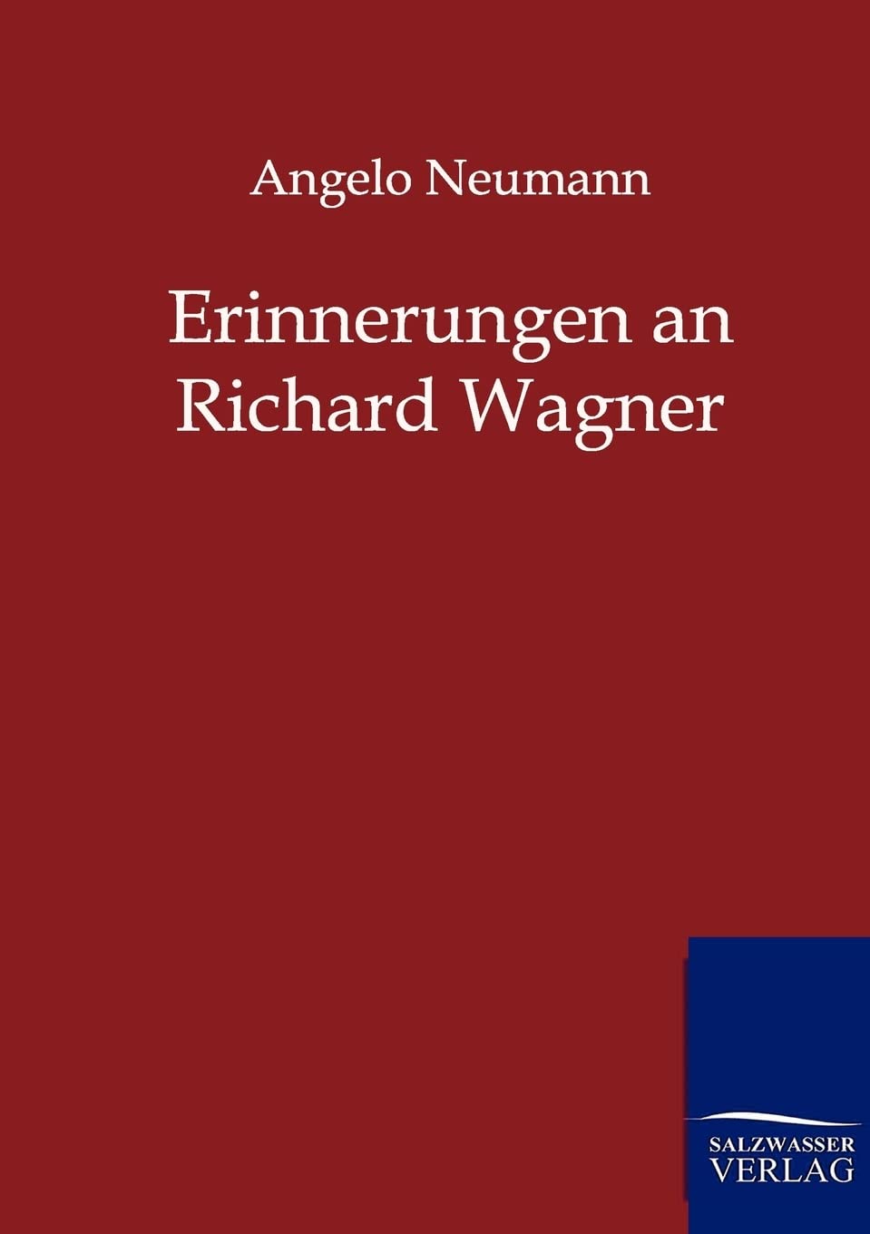 Erinnerungen an Richard Wagner (German Edition),Used