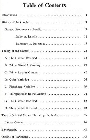 The Benko Gambit,Used