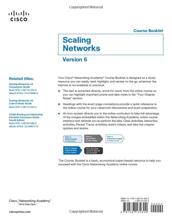 Scaling Networks v6 Course Booklet (Course Booklets),Used