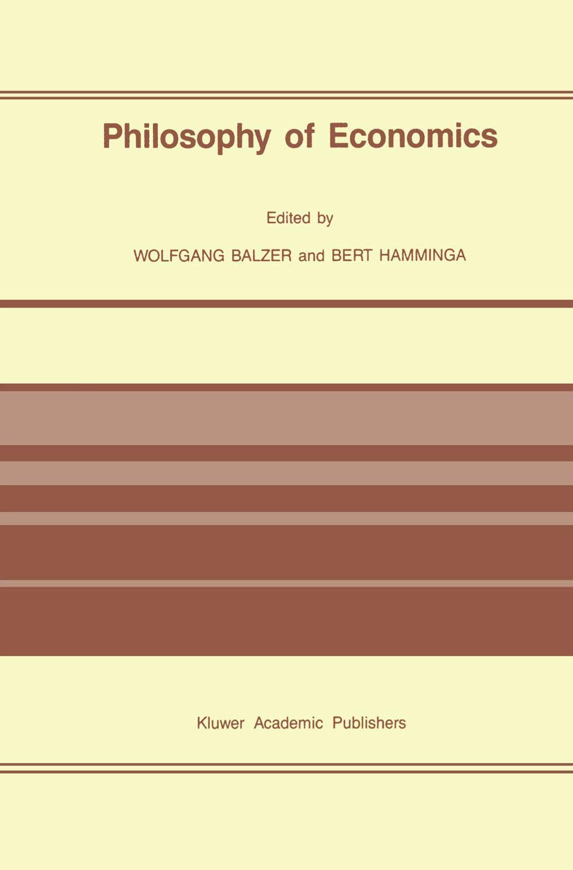 Philosophy of Economics (Erkenntis S),New