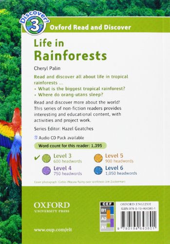 Oxford Read and Discover: Level 3: Life in Rainforests,Used
