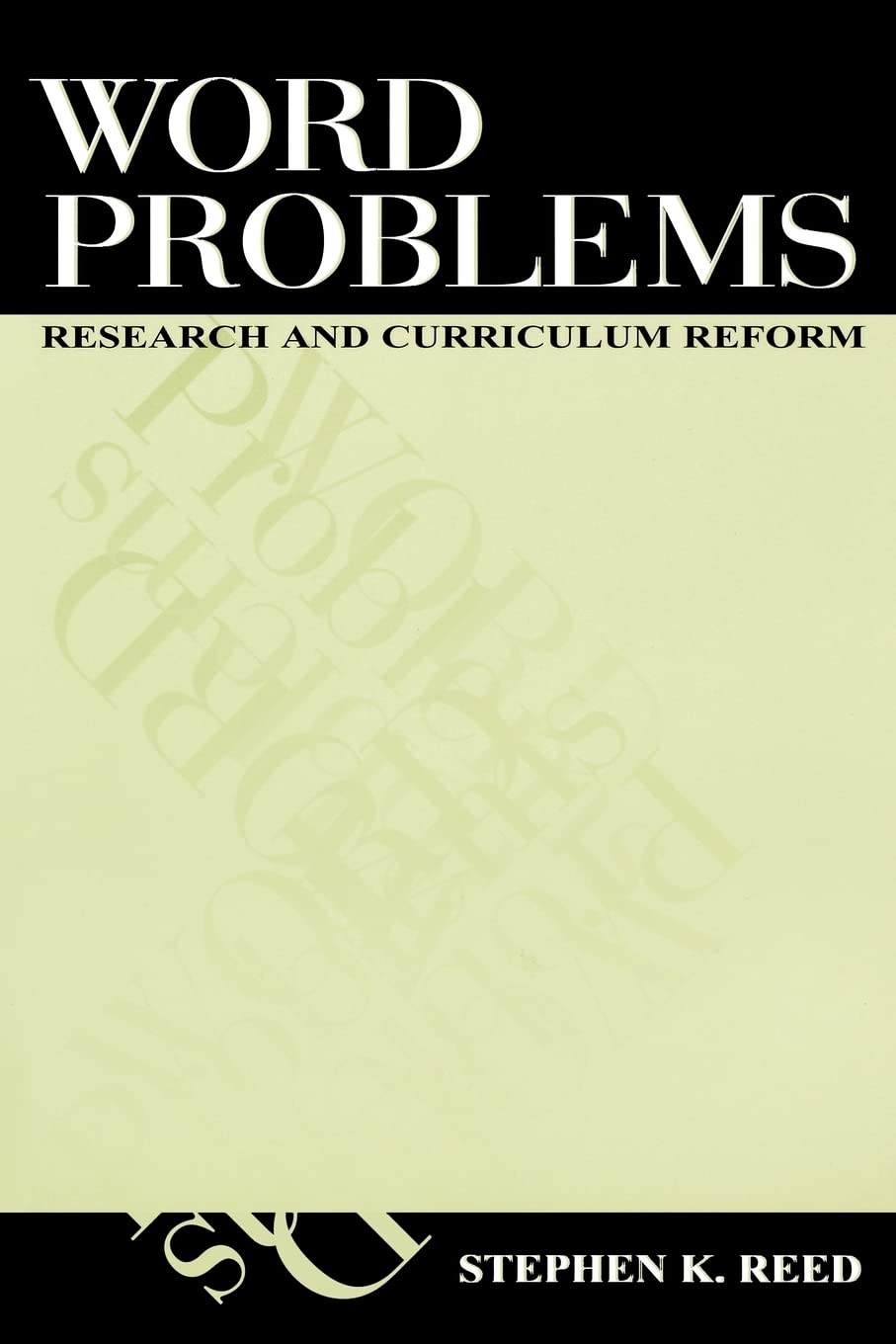 Word Problems (Studies In Mathematical Thinking And Learning Series),Used