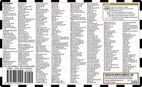 Streetwise Paris Metro Map  Laminated Metro Map of Paris, France (Michelin Streetwise Maps),Used