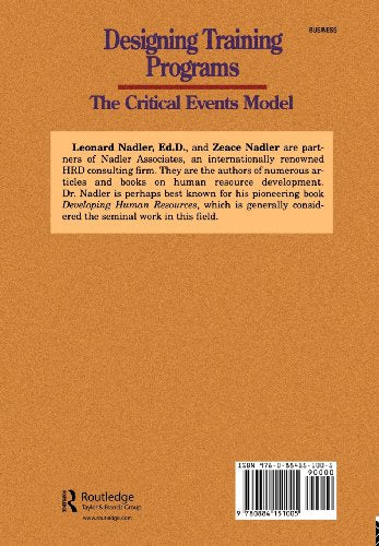 Designing Training Programs (Building Blocks of Human Potential),Used