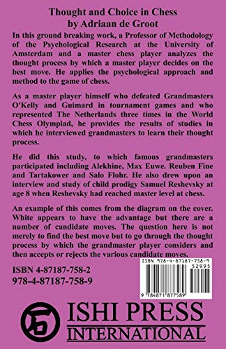 Thought and Choice in Chess,Used